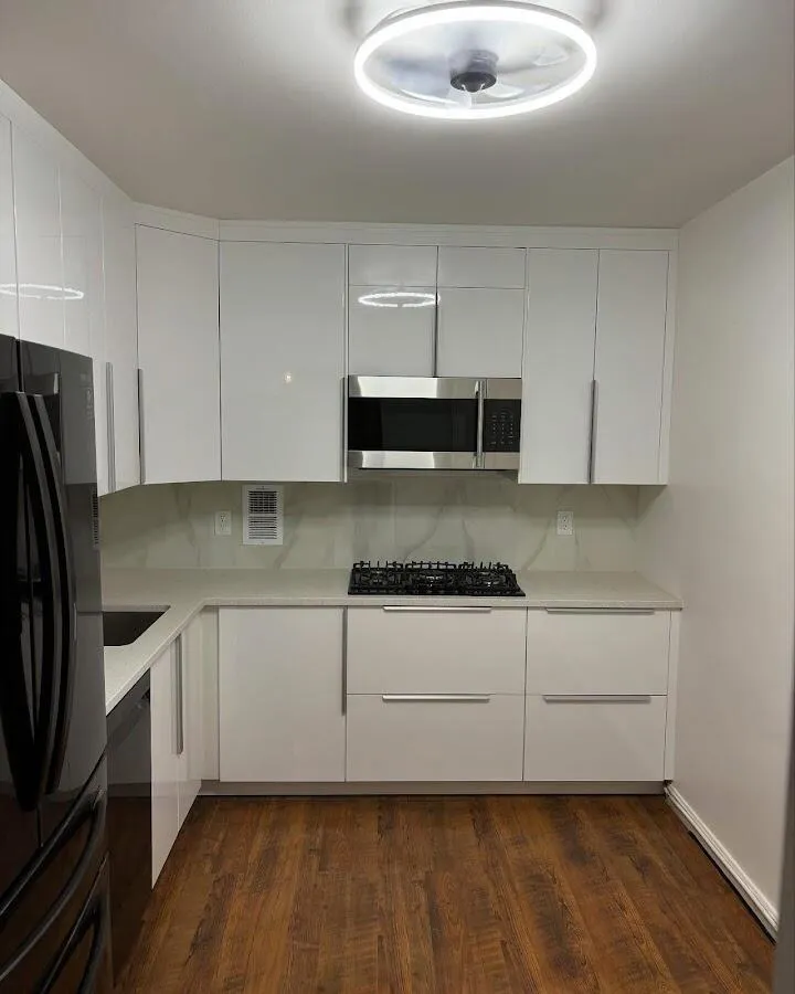 Renovated kitchen with quartz countertops in Loomis